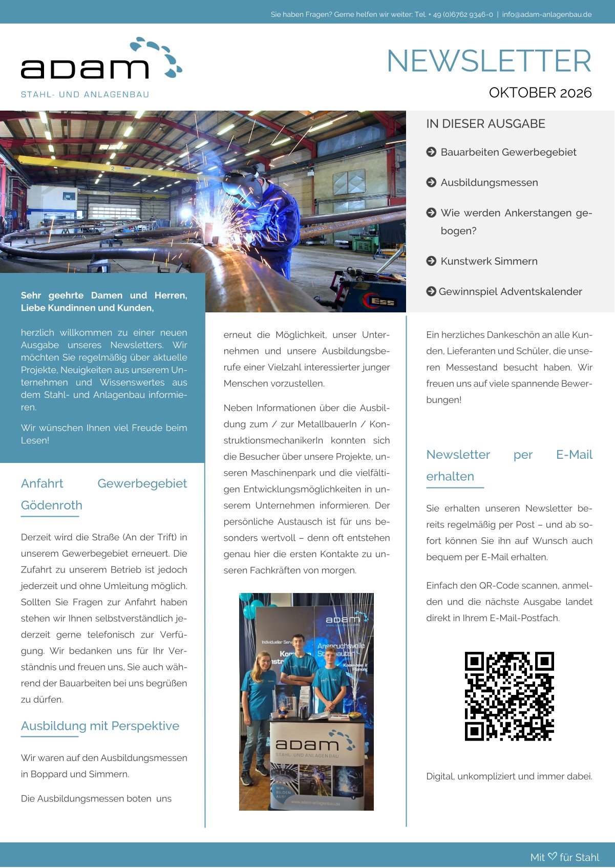 ADAM Newsletter Juli 2020